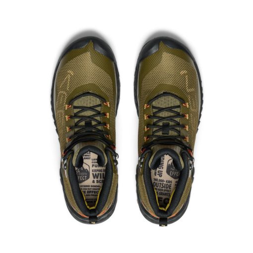 Men's NXIS EVO Waterproof Boot  |  Dark Olive/Gold Flame - Image 4