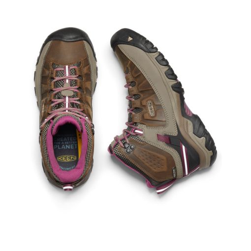 Women's Targhee III Waterproof Mid  |  Weiss/Boysenberry - Image 4