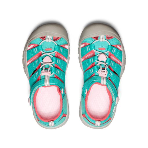 Big Kids' Newport H2  |  Bright Aqua/Giggle Pink - Image 4
