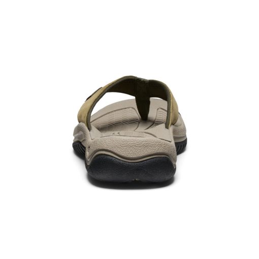 Men's Kona Leather Flip-Flop  |  Martini Olive/Forest Night - Image 5