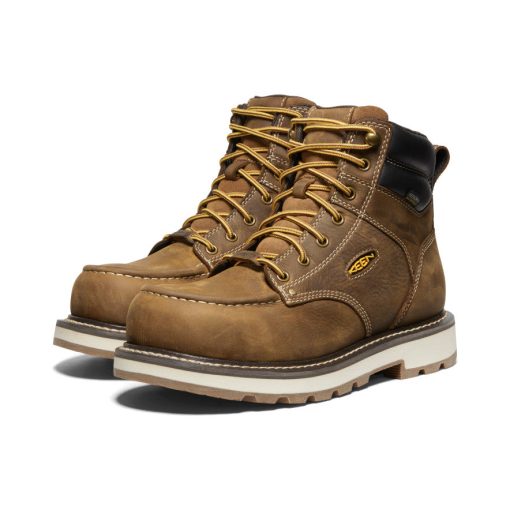 Men's Cincinnati 6 Waterproof 90° Heel Boot (Carbon Toe)  |  Belgian/Sandshell - Image 2