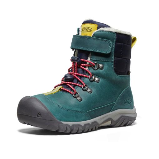 Big Kids' Kanibou Waterproof Winter Boot  |  Deep Lagoon/Jazzy - Image 3