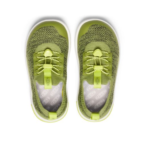 Little Kids' KNX Knit Sneaker  |  Iguana/Evening Primrose - Image 4