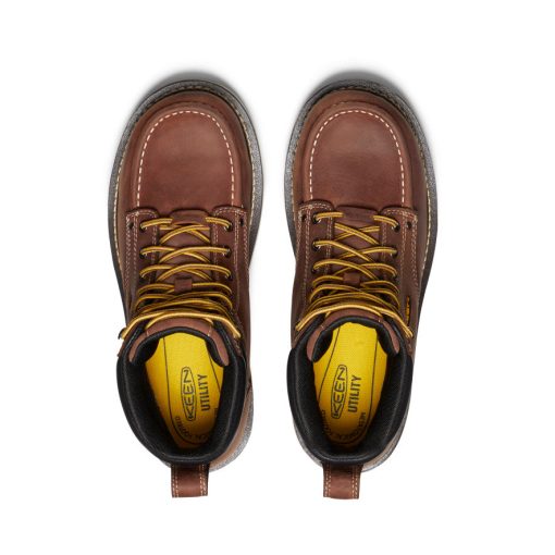 Men's Cincinnati 6 Waterproof Boot (Carbon Toe)  |  Tuscan Red/Sandshell - Image 4