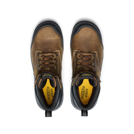 Men's Evanston 6 Insulated Waterproof Boot (Carbon Toe)  |  Bison/Black - Image 4