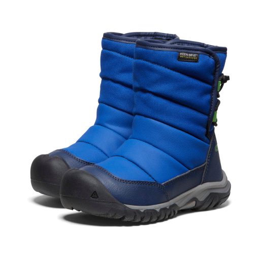 Little Kids' Puffrider Waterproof Winter Boot  |  Naval Academy/Surf - Image 2