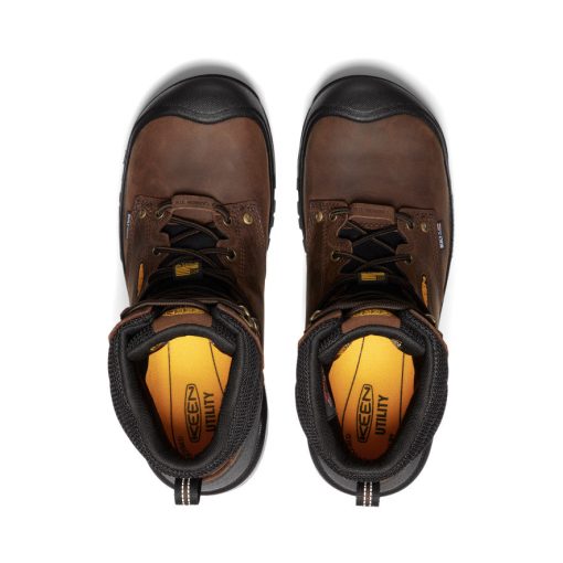 Men's Independence 8 Insulated Waterproof Boot (Carbon Toe)  |  Dark Earth/Black - Image 5