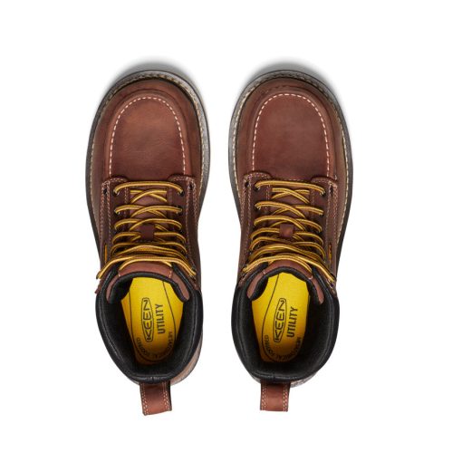 Men's Cincinnati 6 Waterproof Boot (Soft Toe)  |  Tuscan Red/Sandshell - Image 4