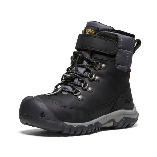 Little Kids' Kanibou Waterproof Winter Boot  |  Black/Magnet - Image 3