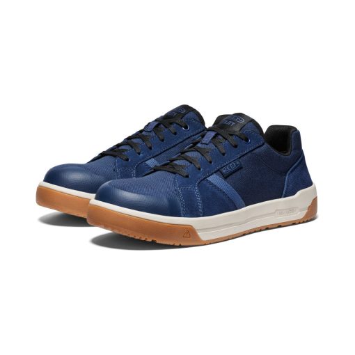 Men's Kenton Work Shoe (Carbon Toe)  |  Naval Academy/Gum - Image 2