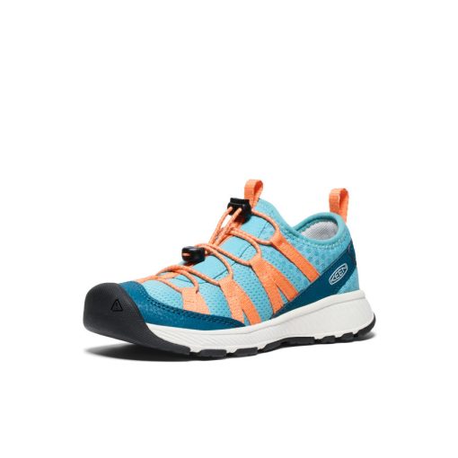 Little Kids' Motozoa Sneaker  |  Legion Blue/Tangerine - Image 3