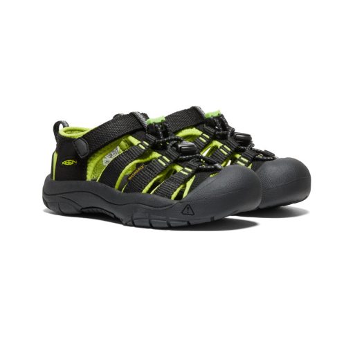 Little Kids' Newport H2  |  Black/Lime Green - Image 2