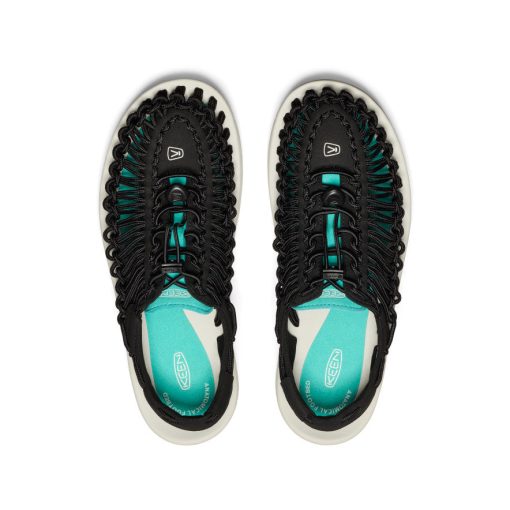 Men's UNEEK Sneaker  |  Black/Bright Aqua - Image 4