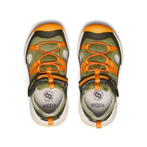Little Kids' Motozoa Sandal  |  Forest Night/Bright Marigold - Image 4