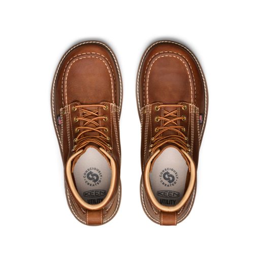 Men's Liberty 6 Boot (Soft Toe)  |  Leather Brown/Birch - Image 4