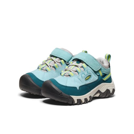 Little Kids' Targhee IV Waterproof Hiking Shoe  |  Reef Waters/Daiquiri Green - Image 2