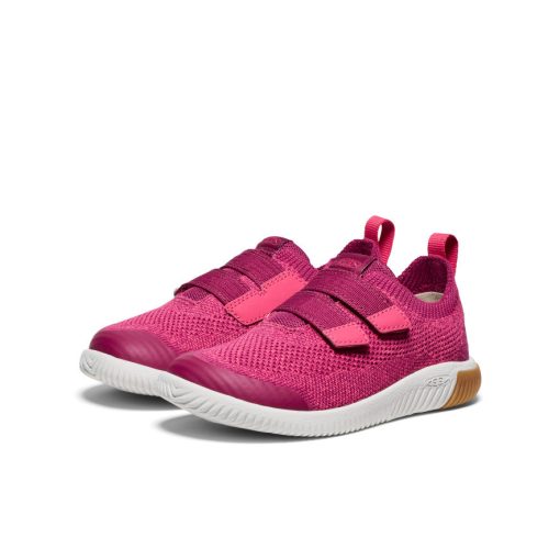 Little Kids' KNX Knit Double Strap  |  Beaujolais/Raspberry - Image 2