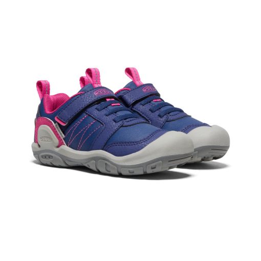 Little Kids' Knotch Peak Sneaker  |  Blue Depths/Pink Peacock - Image 2