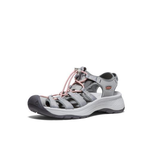 Women's Astoria West Sandal  |  Grey/Coral - Image 3
