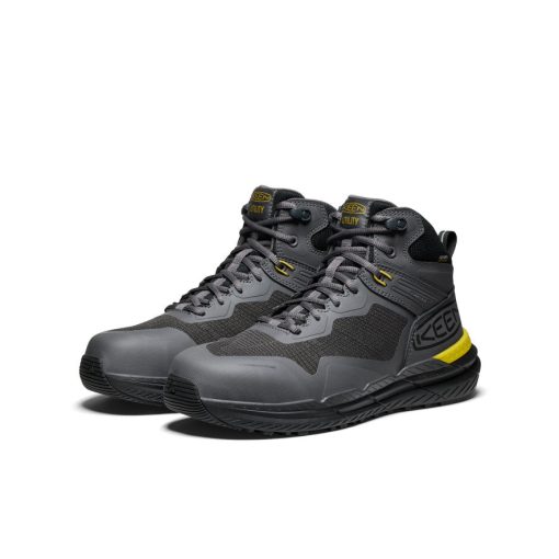 Men's Synchro Waterproof Work Boot (Carbon Toe)  |  Magnet/Black - Image 2