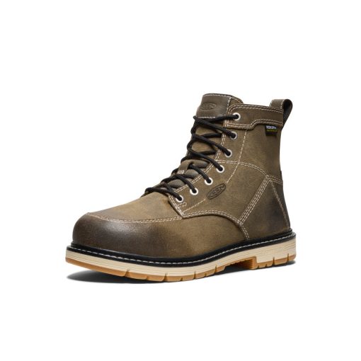 Women's San Jose 6 Waterproof 90° Heel Boot (Aluminum Toe)  |  Steel Grey/Gum - Image 3