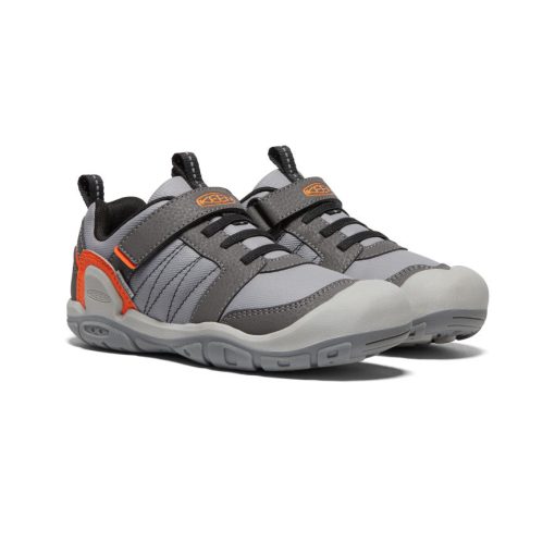 Big Kids' Knotch Peak Sneaker  |  Magnet/Safety Orange - Image 2