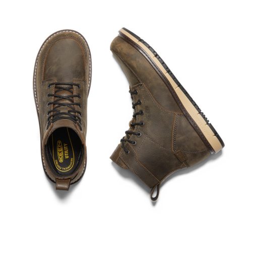 Men's San Jose 6 Waterproof Boot (Aluminum Toe)  |  Cascade Brown/Black - Image 4