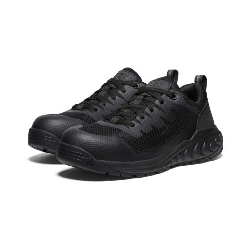 Men's Arvada Work Sneaker (Carbon Toe)  |  Black/Black - Image 2