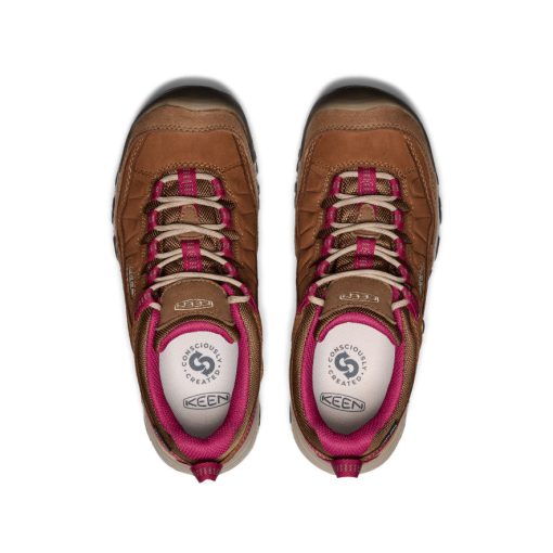 Women's Targhee IV Waterproof Hiking Shoe  |  Bison/Beaujolais - Image 4