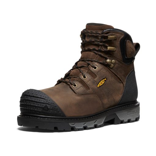 Men's CSA Camden 6 Waterproof Boot (Carbon Toe)  |  Dark Earth/Black - Image 3