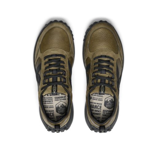 Men's KS86 Leather Sneaker  |  Dark Olive/Black - Image 4
