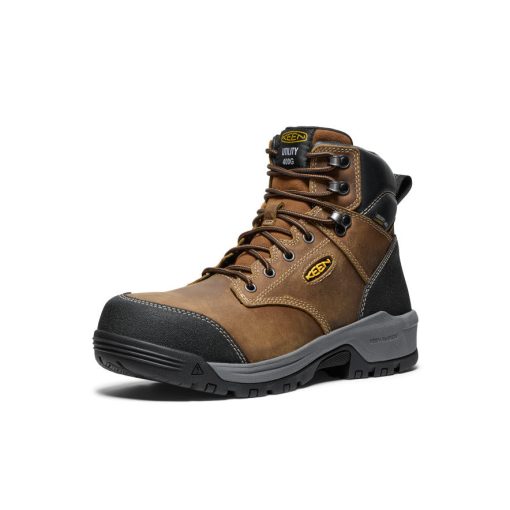 Men's Evanston 6 Insulated Waterproof Boot (Carbon Toe)  |  Bison/Black - Image 3
