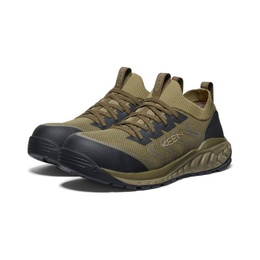 Men's Arvada Shift Work Sneaker (Carbon Toe)  |  Martini Olive/Black - Image 2