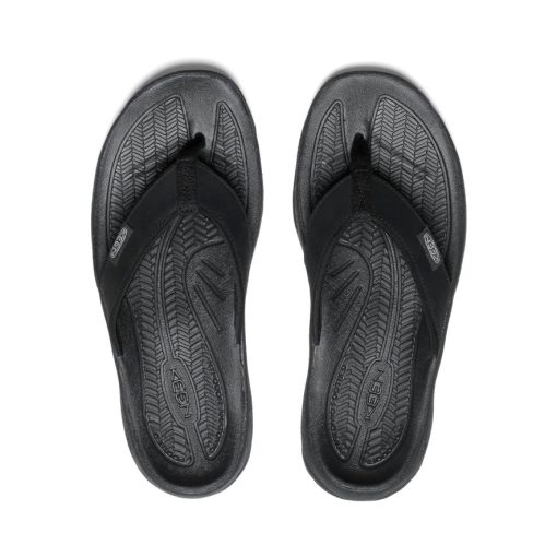 Women's Kona Leather Flip-Flop  |  Black/Vapor - Image 4
