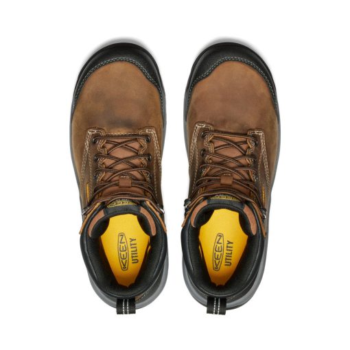 Men's Evanston 6 Waterproof Boot (Carbon Toe)  |  Bison/Black - Image 4