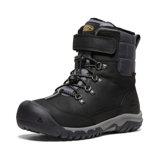 Big Kids' Kanibou Waterproof Winter Boot  |  Black/Magnet - Image 3