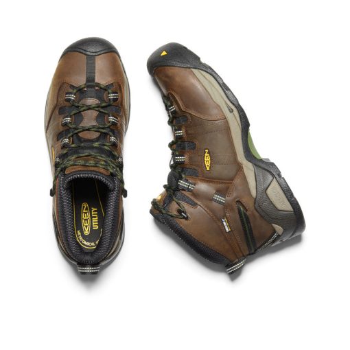 Men's Detroit XT Waterproof Boot (Steel Toe)  |  Cascade Brown/Bronze Green - Image 4