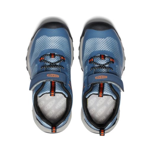 Little Kids' Wanduro Waterproof Shoe  |  Vintage Indigo/Scarlet Ibis - Image 4