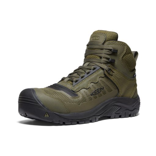 Men's Reno Mid Waterproof (Carbon Toe)  |  Dark Olive/Black - Image 3