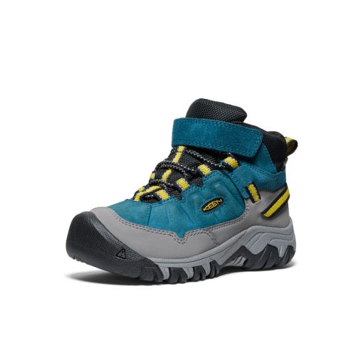 Little Kids' Targhee IV Waterproof Hiking Boot  |  Legion Blue/Antique Moss - Image 2