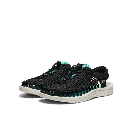 Men's UNEEK Sneaker  |  Black/Bright Aqua - Image 3