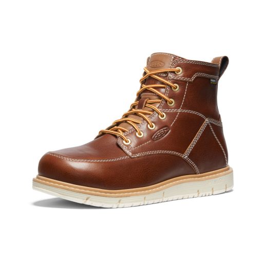 Men's San Jose 6 Waterproof Boot (Aluminum Toe)  |  Tortoise Shell/Star White - Image 3