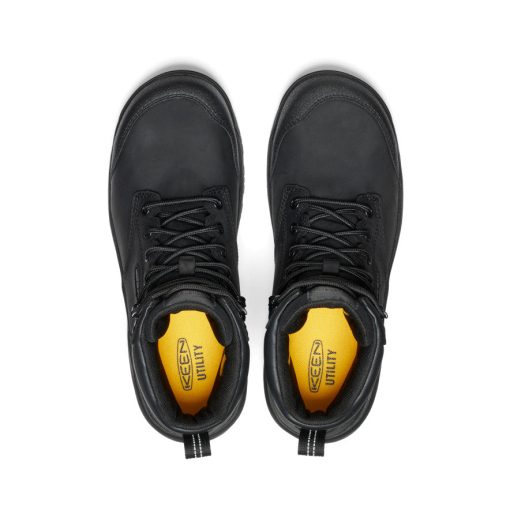 Men's Evanston 6 Waterproof Boot (Carbon Toe)  |  Black/Black - Image 4