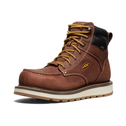 Men's Cincinnati 6 Waterproof Boot (Carbon Toe)  |  Tuscan Red/Sandshell - Image 3