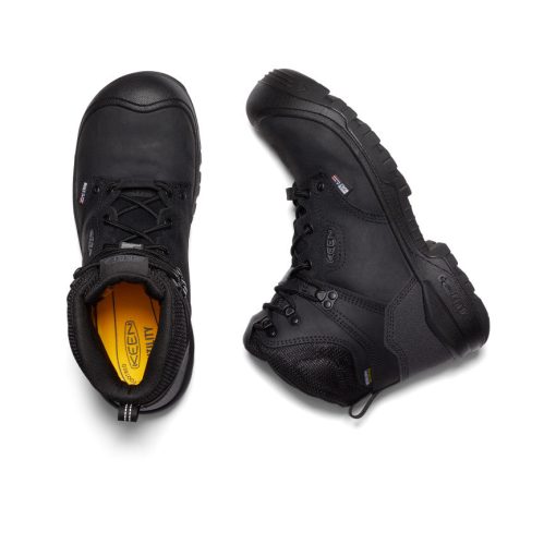 Men's Independence 6 Waterproof Boot (Carbon Toe)  |  Black/Black - Image 4