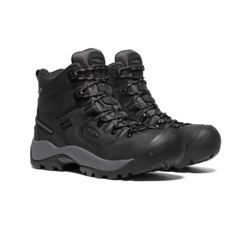 Men's Pittsburgh Energy 6 Waterproof Boot (Carbon Toe)  |  Black/Forged Iron - Image 2