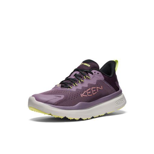 Women's WK450 Walking Shoe  |  Black Plum/Daiquiri Green - Image 3