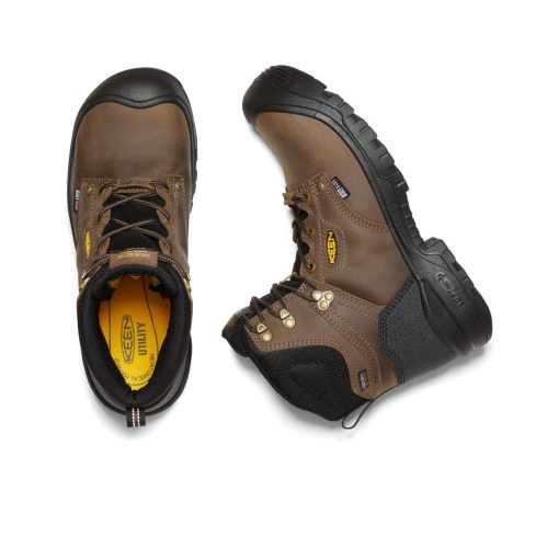 Men's Independence 6 Waterproof Boot (Carbon Toe)  |  Dark Earth/Black - Image 4
