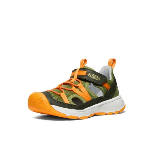 Little Kids' Motozoa Sandal  |  Forest Night/Bright Marigold - Image 2