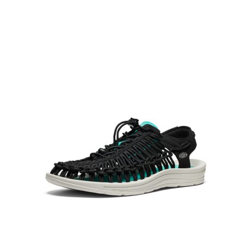 Men's UNEEK Sneaker  |  Black/Bright Aqua - Image 2